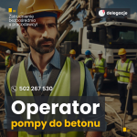 Operator pompy do betonu. Praca od zaraz, delegacji