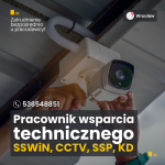 Serwisant systemów teletechnicznych SSWiN, CCTV, KD, SAP/Pracownik wsparcia technicznego