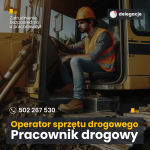 Operator sprzętu drogowego: walec, rozściełacz, koparko-ładowarka/Pracownik drogowy/Pomocnik. Delegacji, od zaraz