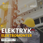 Elektromonter / Elektryk przemysłowy i Pomocnik. praca Łódź