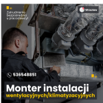 Monter instalacji wentylacyjnych/klimatyzacyjnych – od zaraz