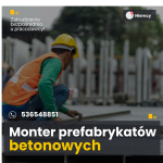 Monter prefabrykatów betonowych  ze znajomością niemieckiego min. A2