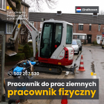 Pracownik fizyczny / do robót ziemnych. Prace ziemne, ogrodowe. Holandia, holenderska umowa.